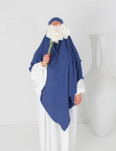 2 Lagiger Khimar - Dunkel Blau